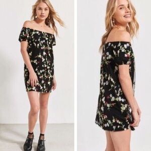 UO Kimchi Blue Off the Shoulder Babydoll Dress